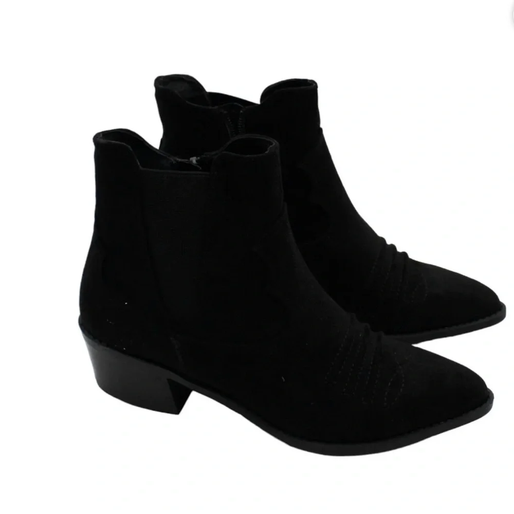 Carlos by Carlos Santana Montana Western Bootie, Black, Size 7.5, new in box